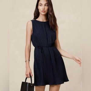 Pleated mini dress
